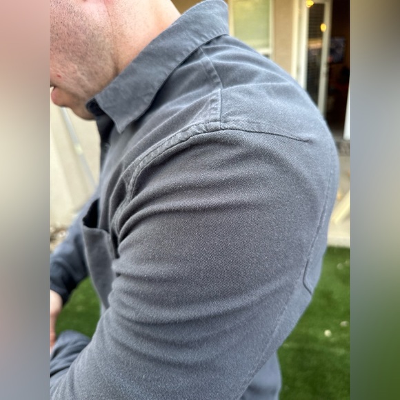 Lululemon long sleeve grey button up - Picture 4 of 16